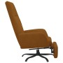 Relaxation armchair with brown velvet footrest by vidaXL, Armchairs - Ref: Foro24-3097856, Price: 98,55 €, Discount: %