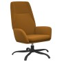 Sillón de relax con taburete terciopelo marrón de vidaXL, Sillones - Ref: Foro24-3097845, Precio: 113,95 €, Descuento: %