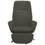 Relaxation armchair with dark gray velvet footrest by vidaXL, Armchairs - Ref: Foro24-3097849, Price: 117,99 €, Discount: %