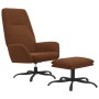 Relaxation armchair with footrest in brown microfiber fabric by vidaXL, Armchairs - Ref: Foro24-3097859, Price: 118,99 €, Dis...