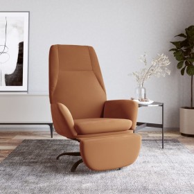 Relaxation armchair with footrest in taupe microfiber fabric by vidaXL, Armchairs - Ref: Foro24-3097866, Price: 99,99 €, Disc...