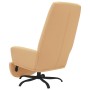 Relaxation armchair with footrest in cream microfiber fabric by vidaXL, Armchairs - Ref: Foro24-3097870, Price: 99,99 €, Disc...