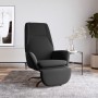 Relaxation armchair with footrest in black microfiber fabric by vidaXL, Armchairs - Ref: Foro24-3097869, Price: 110,34 €, Dis...