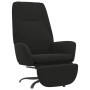 Sillón de relax con reposapiés tela de microfibra negro de vidaXL, Sillones - Ref: Foro24-3097869, Precio: 110,34 €, Descuent...