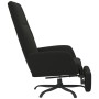 Sillón de relax con reposapiés tela de microfibra negro de vidaXL, Sillones - Ref: Foro24-3097869, Precio: 110,34 €, Descuent...