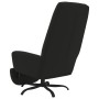 Sillón de relax con reposapiés tela de microfibra negro de vidaXL, Sillones - Ref: Foro24-3097869, Precio: 110,34 €, Descuent...