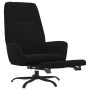 Sillón de relax con reposapiés tela de microfibra negro de vidaXL, Sillones - Ref: Foro24-3097869, Precio: 110,34 €, Descuent...