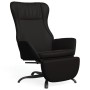 Sillón de relax con reposapiés cuero artificial negro brillante de vidaXL, Sillones - Ref: Foro24-3097895, Precio: 120,13 €, ...