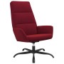 Sillón de relax con taburete terciopelo rojo tinto de vidaXL, Sillones - Ref: Foro24-3097902, Precio: 144,73 €, Descuento: %