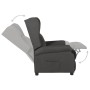 Sillón orejero reclinable eléctrico de tela gris oscuro de vidaXL, Sillones - Ref: Foro24-3098320, Precio: 259,71 €, Descuent...