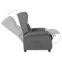 Sillón reclinable de masaje eléctrico de tela gris claro de vidaXL, Sillones - Ref: Foro24-3098319, Precio: 259,87 €, Descuen...