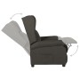 Sillón reclinable de masaje eléctrico de tela gris taupe de vidaXL, Sillones - Ref: Foro24-3098327, Precio: 283,42 €, Descuen...