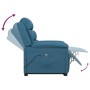 Blue velvet lifting armchair by vidaXL, Armchairs - Ref: Foro24-3098305, Price: 385,37 €, Discount: %