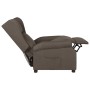 Sillón reclinable de masaje eléctrico de tela marrón de vidaXL, Sillones - Ref: Foro24-3098323, Precio: 283,42 €, Descuento: %