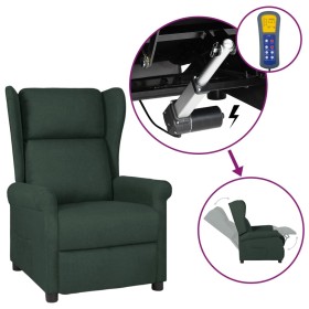 Dark Green Fabric Electric Massage Recliner by vidaXL, Armchairs - Ref: Foro24-3098325, Price: 260,99 €, Discount: %