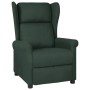 Sillón reclinable de masaje eléctrico de tela verde oscuro de vidaXL, Sillones - Ref: Foro24-3098325, Precio: 283,42 €, Descu...