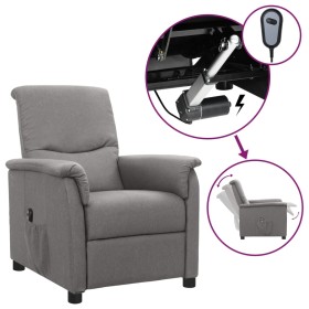 Electric recliner light gray fabric by vidaXL, Armchairs - Ref: Foro24-3098544, Price: 233,99 €, Discount: %