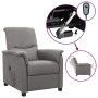 Sillón reclinable eléctrico tela gris claro de vidaXL, Sillones - Ref: Foro24-3098544, Precio: 233,99 €, Descuento: %