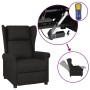 Sillón orejero reclinable eléctrico tela negro de vidaXL, Sillones - Ref: Foro24-3098321, Precio: 259,87 €, Descuento: %