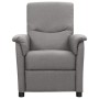 Electric recliner light gray fabric by vidaXL, Armchairs - Ref: Foro24-3098544, Price: 233,99 €, Discount: %