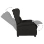 Sillón orejero reclinable eléctrico tela negro de vidaXL, Sillones - Ref: Foro24-3098321, Precio: 259,87 €, Descuento: %