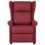 Sillón reclinable de masaje eléctrico de tela rojo vino tinto de vidaXL, Sillones - Ref: Foro24-3098322, Precio: 286,09 €, De...