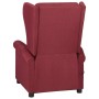 Sillón reclinable de masaje eléctrico de tela rojo vino tinto de vidaXL, Sillones - Ref: Foro24-3098322, Precio: 286,09 €, De...