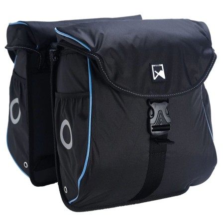 Willex Bicycle Panniers 300 Flexi 24 L Black and Blue by Willex, Bicycle bags and suitcases - Ref: Foro24-424102, Price: 55,9...