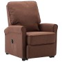 Sillón elevable tela marrón de vidaXL, Sillones - Ref: Foro24-3100373, Precio: 390,81 €, Descuento: %