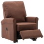 Sillón elevable tela marrón de vidaXL, Sillones - Ref: Foro24-3100373, Precio: 390,81 €, Descuento: %