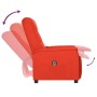 Sillón reclinable eléctrico de cuero sintético rojo de vidaXL, Sillones - Ref: Foro24-3098601, Precio: 215,99 €, Descuento: %