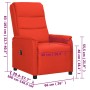 Red Faux Leather Power Recliner by vidaXL, Armchairs - Ref: Foro24-3098601, Price: 215,63 €, Discount: %