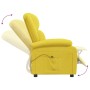 Sillón reclinable eléctrico de tela amarillo de vidaXL, Sillones - Ref: Foro24-3100365, Precio: 245,99 €, Descuento: %