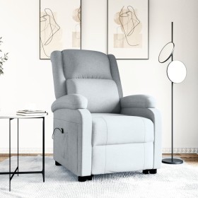 Sillón elevable tela gris claro de vidaXL, Sillones - Ref: Foro24-3110872, Precio: 298,88 €, Descuento: %