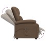 Sillón elevable tela marrón de vidaXL, Sillones - Ref: Foro24-3110874, Precio: 396,35 €, Descuento: %