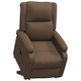 Sillón elevable tela marrón de vidaXL, Sillones - Ref: Foro24-3110874, Precio: 396,35 €, Descuento: %