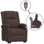 Sillón elevable tela marrón oscuro de vidaXL, Sillones - Ref: Foro24-3110973, Precio: 474,99 €, Descuento: %