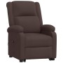 Sillón elevable tela marrón oscuro de vidaXL, Sillones - Ref: Foro24-3110973, Precio: 474,99 €, Descuento: %