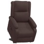 Sillón elevable tela marrón oscuro de vidaXL, Sillones - Ref: Foro24-3110973, Precio: 474,99 €, Descuento: %