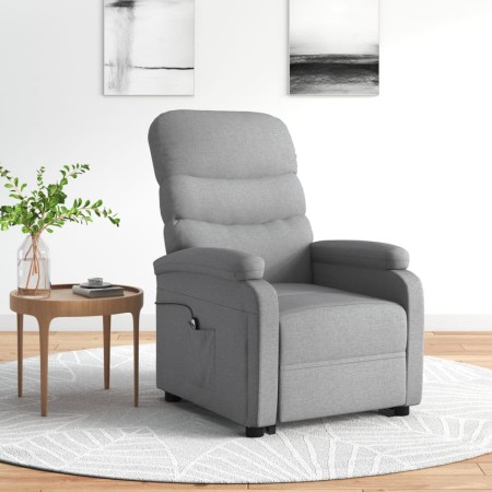 Sillón elevable tela gris claro de vidaXL, Sillones - Ref: Foro24-3109605, Precio: 359,99 €, Descuento: %