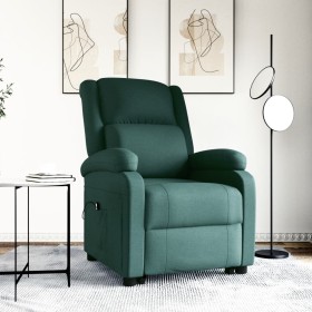 Sillón elevable tela verde oscuro de vidaXL, Sillones - Ref: Foro24-3110974, Precio: 501,30 €, Descuento: %