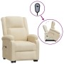 Sillón elevable tela crema de vidaXL, Sillones - Ref: Foro24-3110871, Precio: 368,61 €, Descuento: %