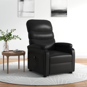 Sillón elevable cuero sintético negro de vidaXL, Sillones - Ref: Foro24-3120398, Precio: 338,99 €, Descuento: %