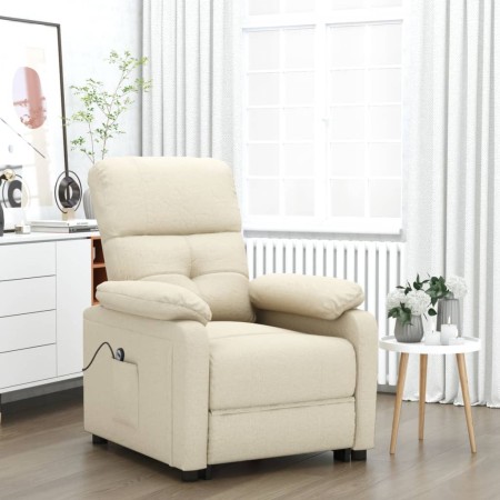 Sillón elevable tela crema de vidaXL, Sillones - Ref: Foro24-3120367, Precio: 467,10 €, Descuento: %