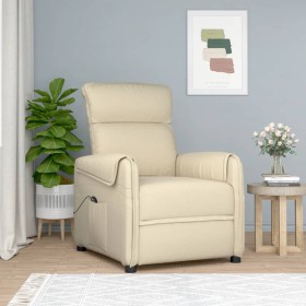 Cream fabric lifting armchair by vidaXL, Armchairs - Ref: Foro24-3143390, Price: 351,69 €, Discount: %