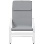 Sillón de relax con taburete tela gris claro de vidaXL, Sillones - Ref: Foro24-3154415, Precio: 106,99 €, Descuento: %