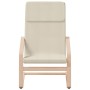 Sillón de relax con taburete tela color crema de vidaXL, Sillones - Ref: Foro24-3154412, Precio: 131,33 €, Descuento: %