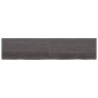 Wandregal aus dunkelbraun behandeltem Eichenholz, 220 x 50 x (2-6) cm von vidaXL, Regale und Regale - Ref: Foro24-363857, Pre...