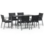 7-piece garden dining set with synthetic rattan and steel cushions. by vidaXL, Garden sets - Ref: Foro24-3186976, Price: 553,...