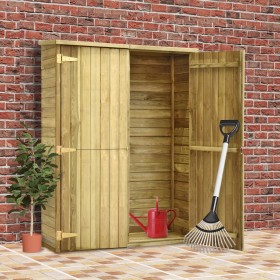 Caseta herramientas jardín madera pino impregnada 123x50x171 cm de vidaXL, Cobertizos - Ref: Foro24-46361, Precio: 350,04 €, ...